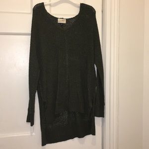 long sleeved knit sweater